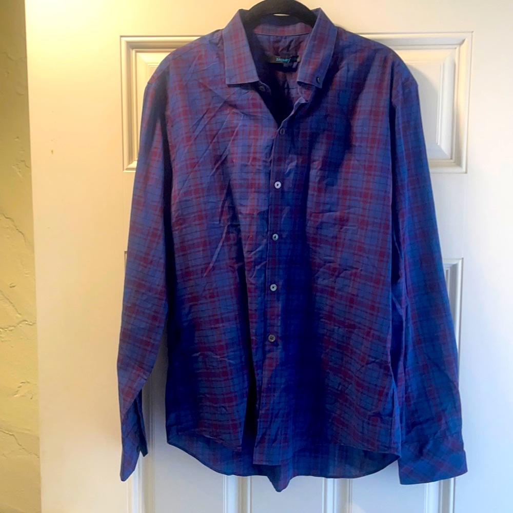 Long Sleeve Plaid Button Down - Picture 1 of 3